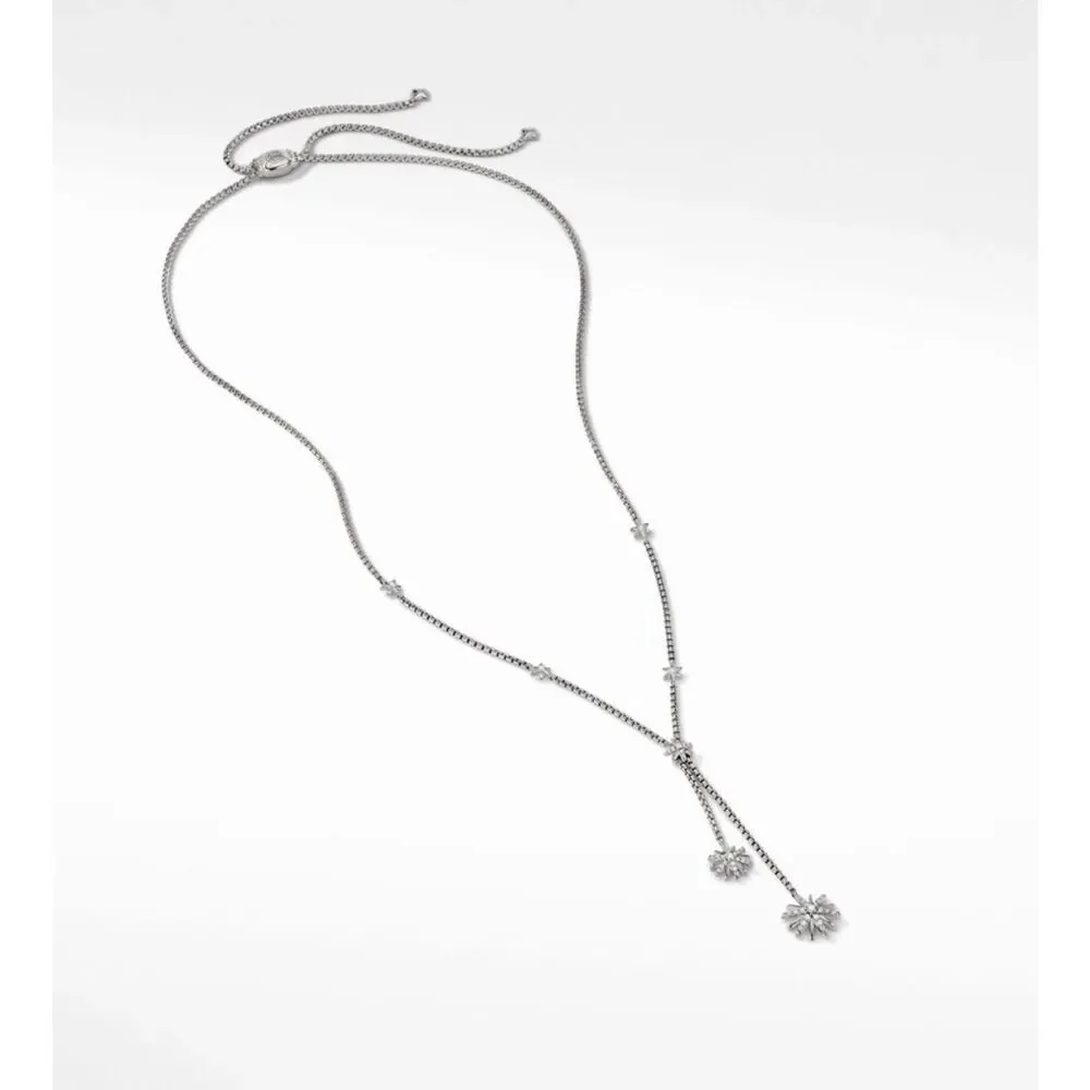 David Yurman Starburst Diamond Drop Necklace
